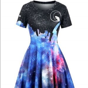 Galaxy cat dress